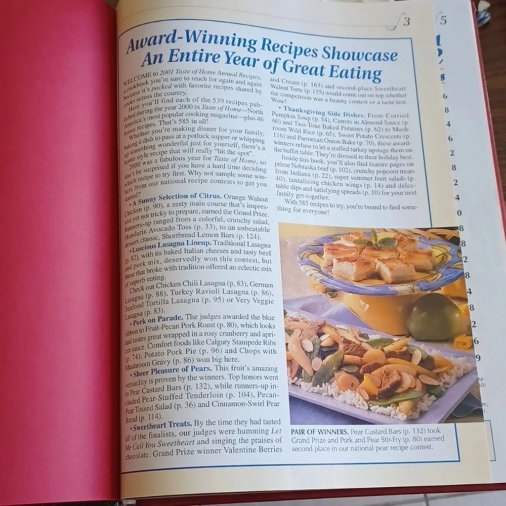 2001, Taste of Home Annual Recipes, 322 page cookbook, EUC